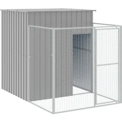 Maison Exclusive - Niche pour chien avec cour gris clair 165x1067x181 cm Sale