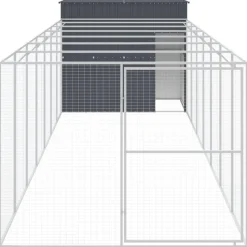 Maison Exclusive - Niche pour chien avec cour anthracite 214x865x181 cm New