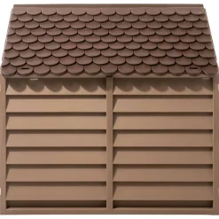 Maison Exclusive Niches, Paniers Et Transports | - Niche pour chien marron 86x84x82 cm polypropylène