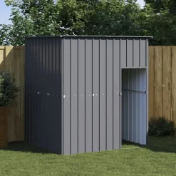 Maison Exclusive Niches, Paniers Et Transports | - Niche pour chien avec cour anthracite 214x1069x181 cm