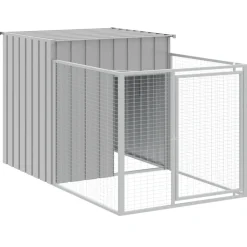 Maison Exclusive - Niche pour chien avec cour gris clair 110x201x110 cm Outlet