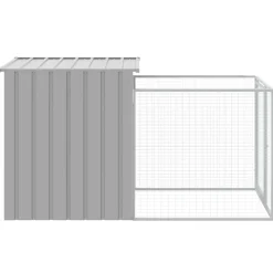 Maison Exclusive - Niche pour chien avec cour gris clair 110x201x110 cm Outlet