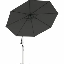 Maison Exclusive Parasols, Voiles D’Ombrage | - Parasol de jardin en porte-à-faux et lumières led mât en métal