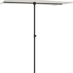 Maison Exclusive - Parasol de jardin avec mât en aluminium 180x110 cm blanc sable Outlet