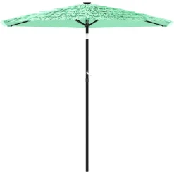 Maison Exclusive - Parasol de jardin avec mât en acier vert 268x268x226 cm Sale