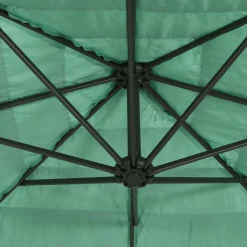 Maison Exclusive - Parasol de jardin avec mât en acier vert 268x268x226 cm Sale