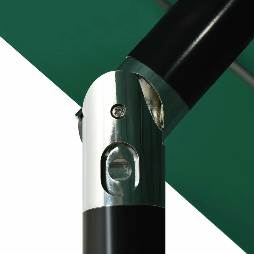 Maison Exclusive - Parasol de jardin à 3 niveaux avec mât en aluminium vert 3,5 m New