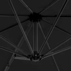 Maison Exclusive - Parasol de jardin en porte-à-faux et poteau en aluminium Discount