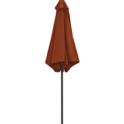 Maison Exclusive - Parasol de jardin et mât en aluminium 270x246 cm terre cuite New