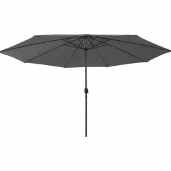 Maison Exclusive - Parasol de jardin avec lumières led et mât en métal anthracite Best