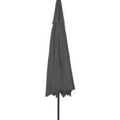 Maison Exclusive - Parasol de jardin avec lumières led et mât en métal anthracite Best