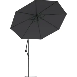 Maison Exclusive - Parasol de jardin en porte-à-faux et lumières led mât en acier Sale