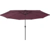 Maison Exclusive - Parasol de jardin avec lumières led mât en métal rouge bordeaux Sale