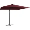 Maison Exclusive - Parasol de jardin en porte-à-faux lumières led rouge bordeaux Online