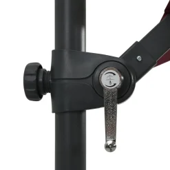 Maison Exclusive - Parasol de jardin en porte-à-faux lumières led rouge bordeaux Online
