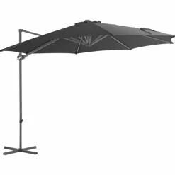 Maison Exclusive - Parasol de jardin avec base portable anthracite Hot