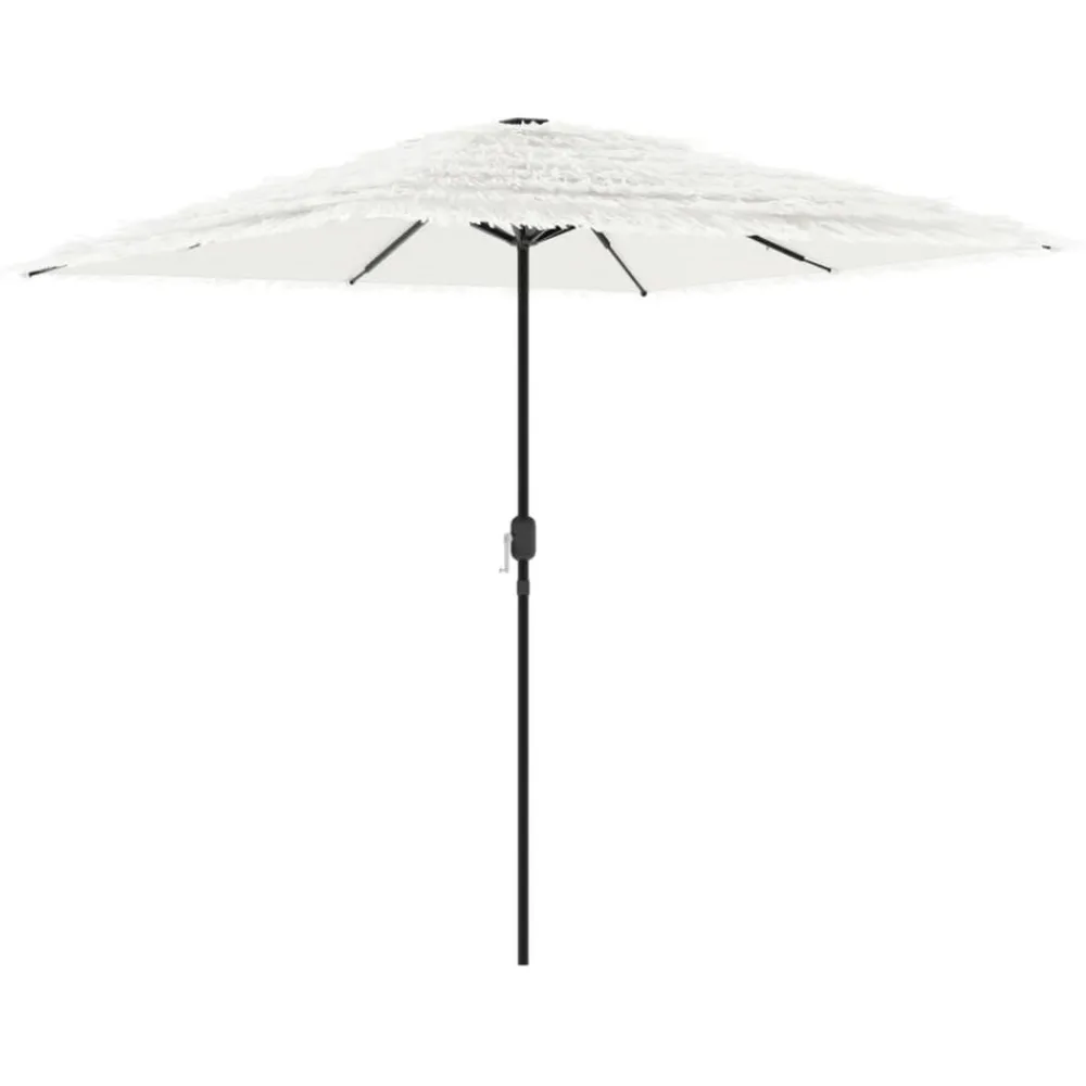 Maison Exclusive - Parasol de jardin avec mât en acier blanc 248x248x248 cm Best