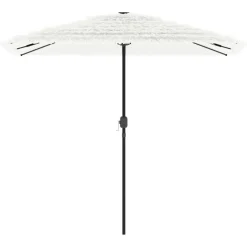 Maison Exclusive - Parasol de jardin avec mât en acier blanc 248x248x248 cm Best