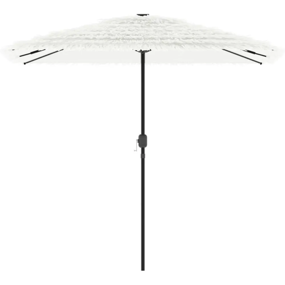 Maison Exclusive - Parasol de jardin avec mât en acier blanc 248x248x248 cm Best