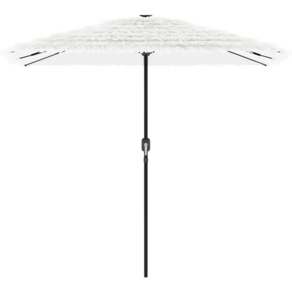 Maison Exclusive - Parasol de jardin avec mât en acier blanc 248x248x248 cm Best
