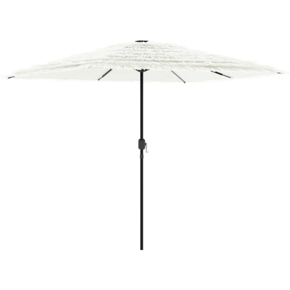 Maison Exclusive - Parasol de jardin avec mât en acier blanc 248x248x248 cm Best