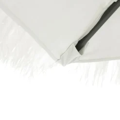 Maison Exclusive - Parasol de jardin avec mât en acier blanc 248x248x248 cm Best