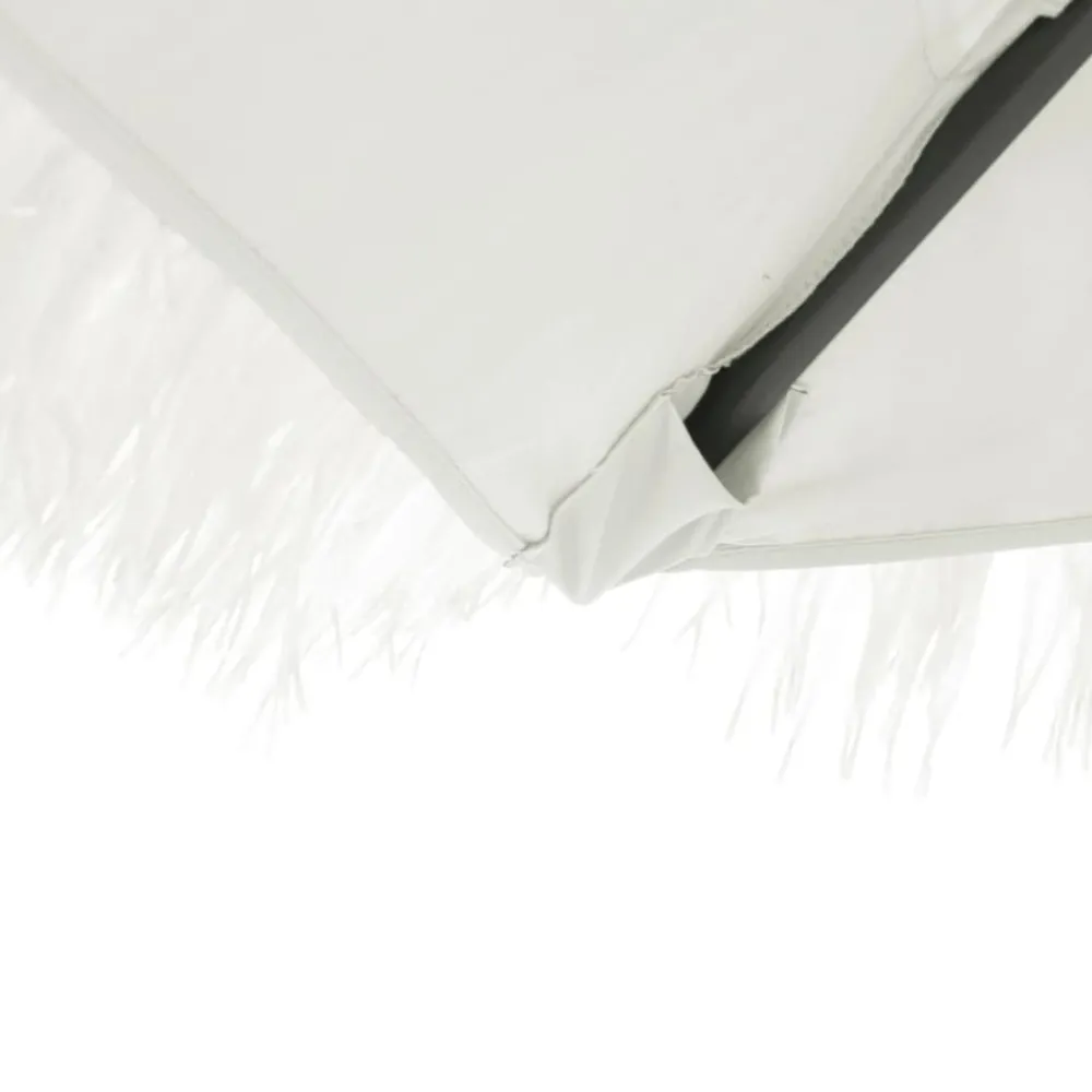 Maison Exclusive - Parasol de jardin avec mât en acier blanc 248x248x248 cm Best