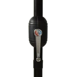 Maison Exclusive - Parasol de jardin à 3 niveaux avec mât en aluminium noir 3 m Discount