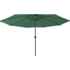 Maison Exclusive Parasols, Voiles D’Ombrage | - Parasol de jardin en porte-à-faux avec lumières led terre cuite