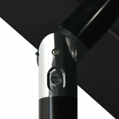 Maison Exclusive - Parasol de jardin à 3 niveaux avec mât en aluminium noir 3,5 m Discount