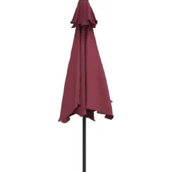Maison Exclusive Parasols, Voiles D’Ombrage | - Parasol de jardin en porte-à-faux et lumières led mât en acier