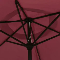 Maison Exclusive Parasols, Voiles D’Ombrage | - Parasol de jardin en porte-à-faux et lumières led mât en acier