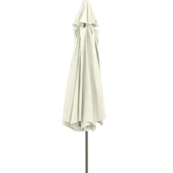 Maison Exclusive Parasols, Voiles D’Ombrage | - Parasol de jardin avec mât en métal 390 cm rouge bordeaux