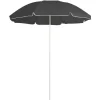 Maison Exclusive - Parasol de jardin avec mât en acier anthracite 180 cm Clearance