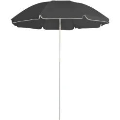 Maison Exclusive - Parasol de jardin avec mât en acier anthracite 180 cm Clearance