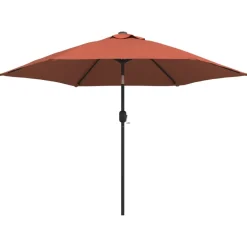 Maison Exclusive - Parasol de jardin avec mât en métal terre cuite 300 cm Best