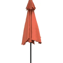 Maison Exclusive - Parasol de jardin avec mât en métal terre cuite 300 cm Best