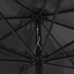 Maison Exclusive Parasols, Voiles D’Ombrage | - Parasol de jardin avec mât en métal 390 cm anthracite