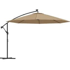 Maison Exclusive Parasols, Voiles D’Ombrage | - Parasol de jardin avec mât en métal 390 cm noir
