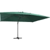 Maison Exclusive - Parasol de jardin en porte-à-faux lumières led mât en aluminium Discount
