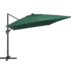 Maison Exclusive - Parasol de jardin en porte-à-faux lumières led mât en aluminium Discount