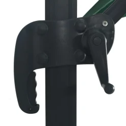Maison Exclusive - Parasol de jardin en porte-à-faux lumières led mât en aluminium Discount