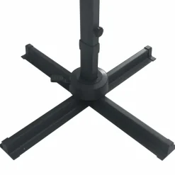 Maison Exclusive - Parasol de jardin en porte-à-faux lumières led mât en aluminium Discount