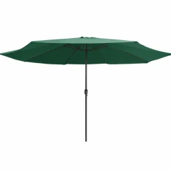 Maison Exclusive Parasols, Voiles D’Ombrage | - Parasol de jardin avec mât en métal 390 cm vert