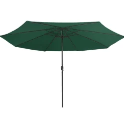 Maison Exclusive Parasols, Voiles D’Ombrage | - Parasol de jardin avec mât en métal 390 cm vert
