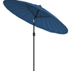 Maison Exclusive - Parasol d'extérieur avec mât en aluminium 500 cm bleu azuré Best