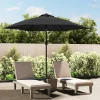 Maison Exclusive - Parasol d'extérieur avec poteau en métal 300 cm anthracite Discount