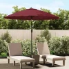 Maison Exclusive - Parasol d'extérieur avec mât en aluminium 270 cm rouge bordeaux Sale