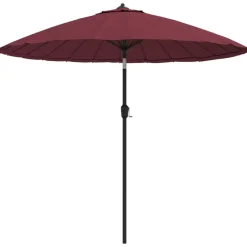 Maison Exclusive - Parasol d'extérieur avec mât en aluminium 270 cm rouge bordeaux Sale