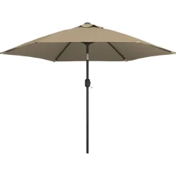 Maison Exclusive - Parasol d'extérieur avec poteau en métal 300 cm taupe Sale